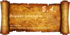 Bogdán Azucséna névjegykártya